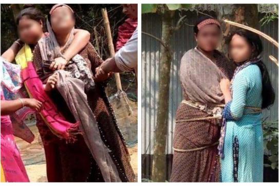সুদের টাকা না দেওয়ায় মা-মেয়েকে গাছের সঙ্গে বেঁধে নির্যাতন!